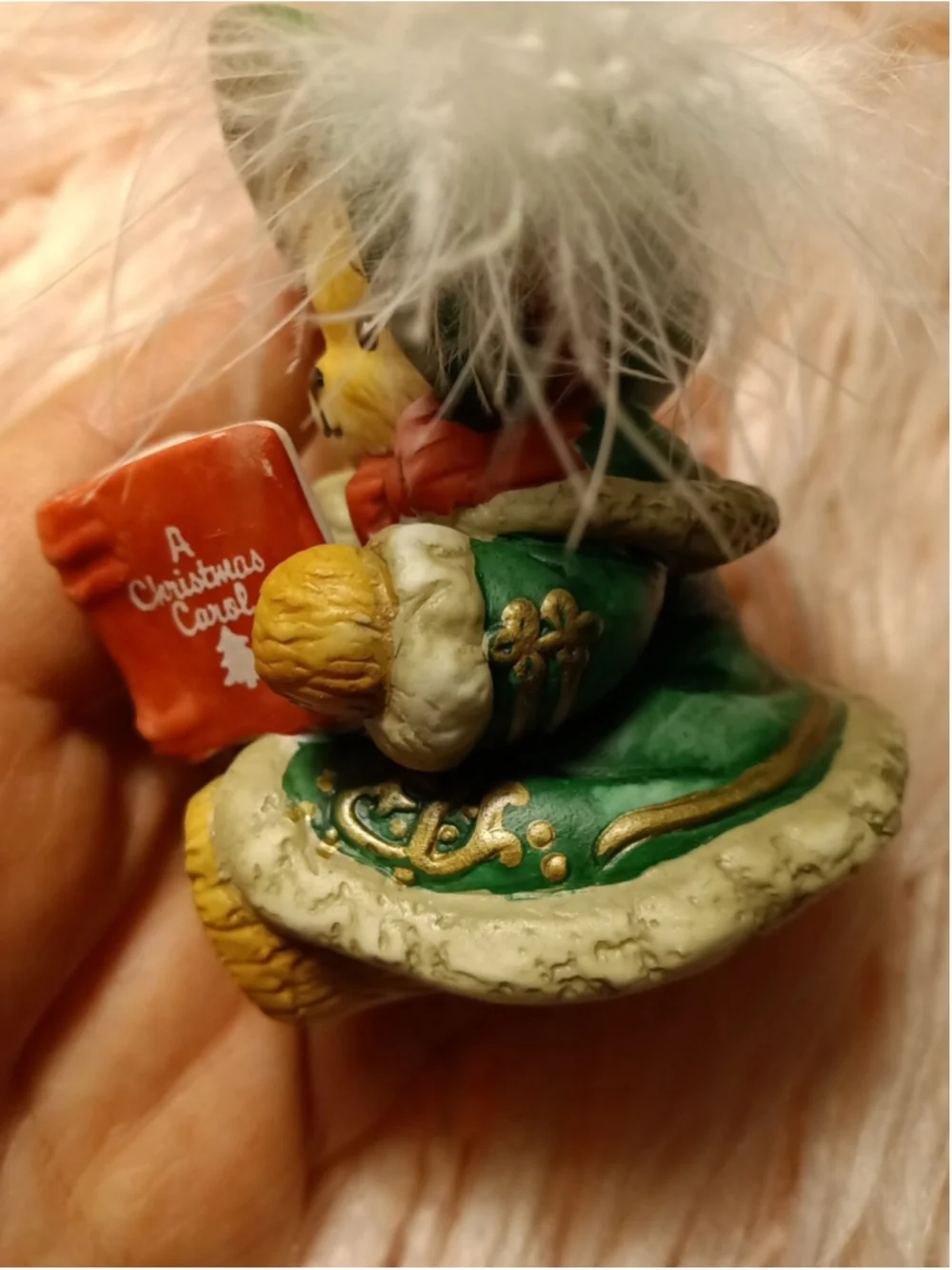 Lucy Rigg Chapeau Noelle Beth a Carol Bear With Song Book by Lucy Rigg Ornament